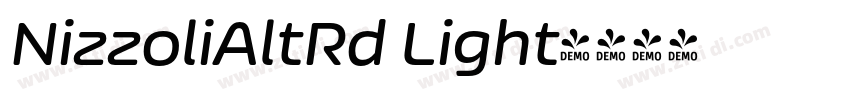 NizzoliAltRd Light字体转换